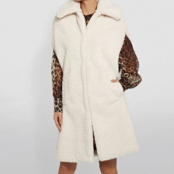 maje sheepskin coat