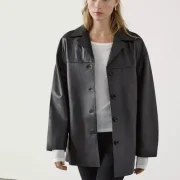 massimo dutti sheepskin coat