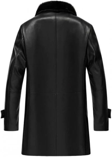 Black Sheepskin Coat
