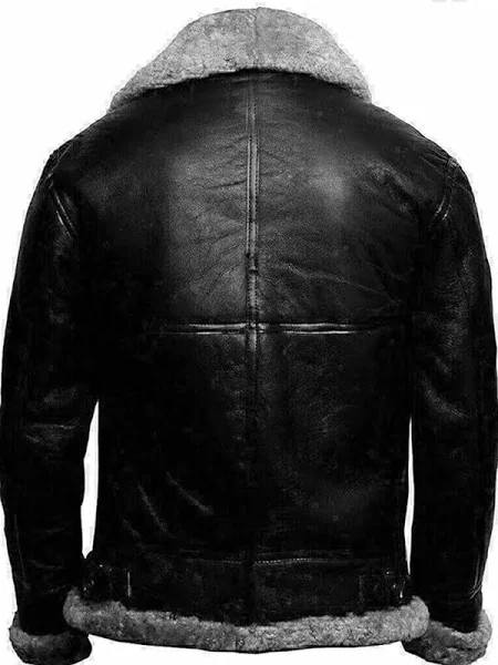 Mens Black Sheepskin Jacket