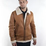 Mens Bomber Jacket Sheepskin