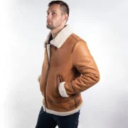 Mens Bomber Jacket Sheepskin