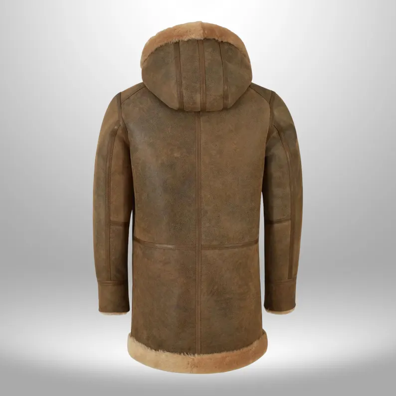 Mens Brown Sheepskin Coat