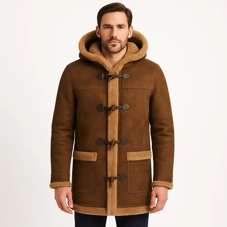 Mens Brown Sheepskin Coat
