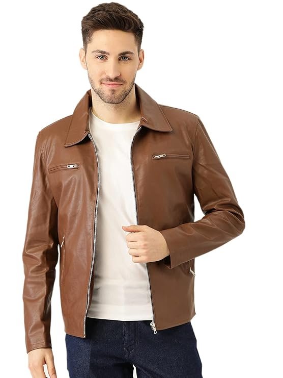 Mens Brown Sheepskin Jacket