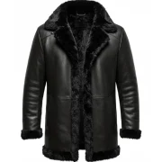 mens faux shearling coat