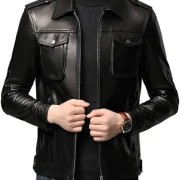 mens flight jacket sheepskin