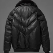 mens leather jacket with shearling