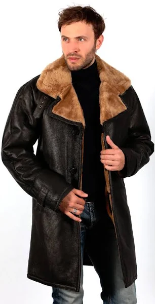 Mens Shearling Coat