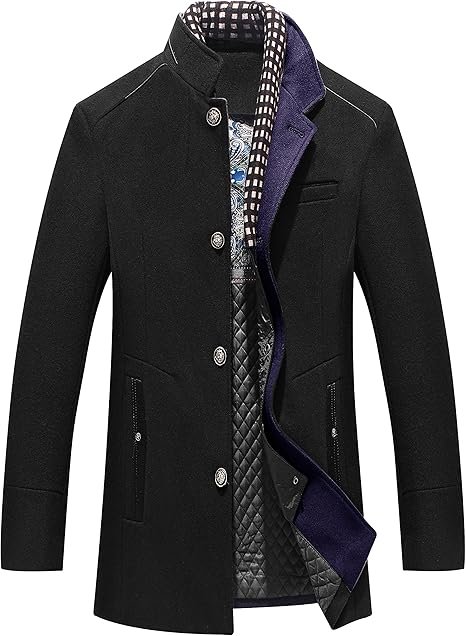 Mens Sheepskin Coat Black