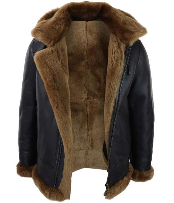 Mens Sheepskin Jacket Black