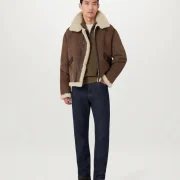 mens sheepskin jacket uk