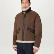 mens sheepskin jacket uk