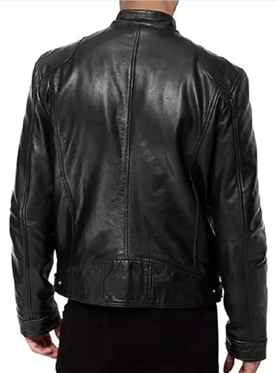 Mens Sheepskin Leather Bomber Jacket