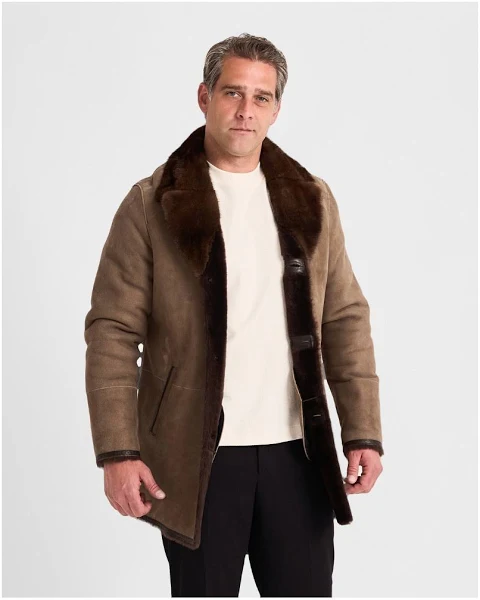 Mens Sheepskin Overcoat
