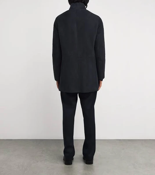 mens suede sheepskin coat