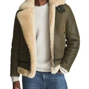 reiss sheepskin jacket