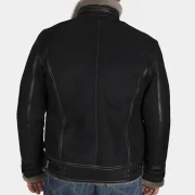 shearling leather jacket mens