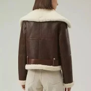 shearling pilot jacket womens