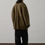 ladies 3 4 length sheepskin coat