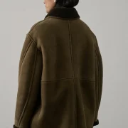 ladies 3 4 length sheepskin coat