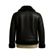 sheepskin black jacket