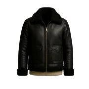sheepskin black jacket