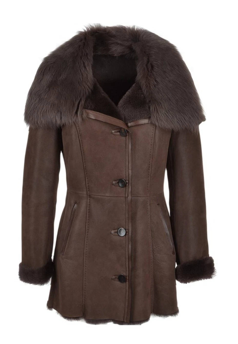 Sheepskin coat faux  