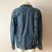sheepskin denim jacket