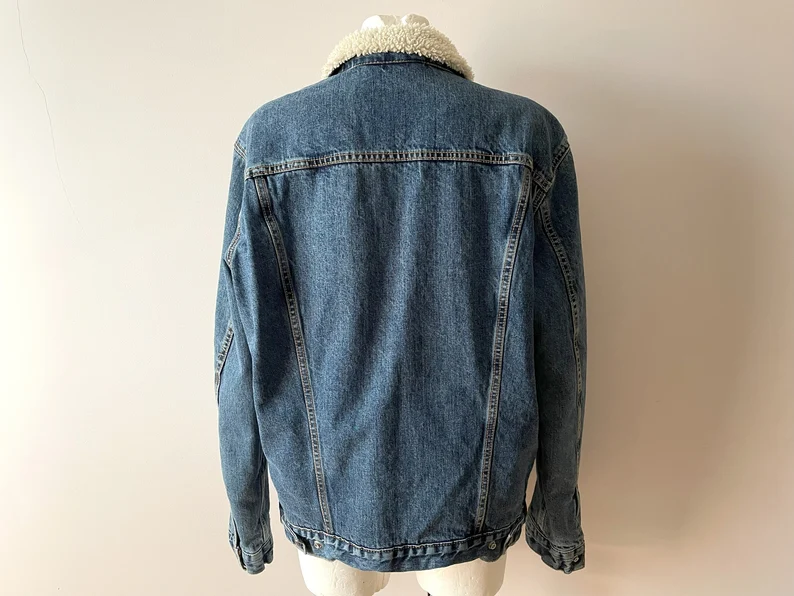 Sheepskin Denim Jacket