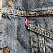 sheepskin denim jacket