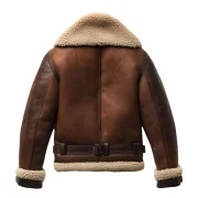 Sheepskin Leather Aviator Jacket