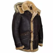 Sheepskin Leather Bomber Jacket