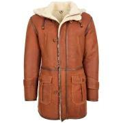 Sheepskin Leather Coat
