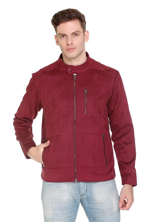Suede Shearling Jacket Mens