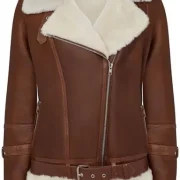 Womens Leather Pilot Jacket
