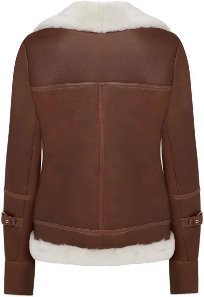 Womens Leather Pilot Jacket