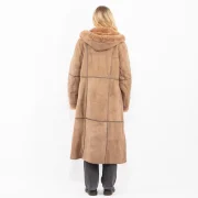 70 Sheepskin Shearling Hooded Coat