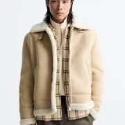 Beige Sheepskin Jacket