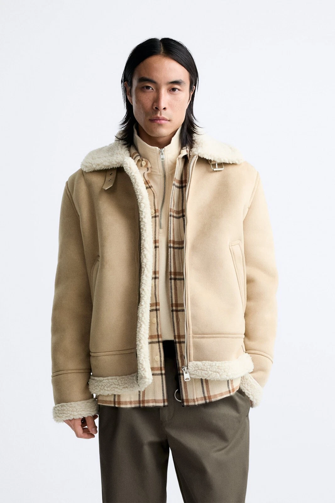 Beige Sheepskin Jacket