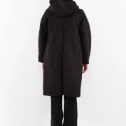 Black Sheepskin Coat Vintage