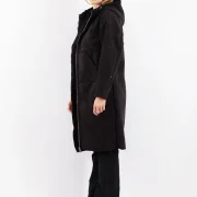 Black Sheepskin Coat Vintage