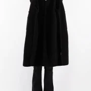 Black Sheepskin Coat Vintage