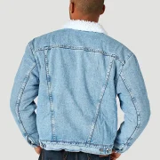 blue jean jacket with sheepskin lining
