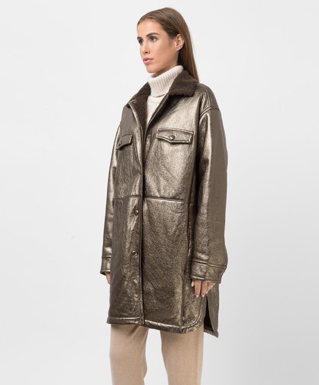 Bronze Sheepskin Coat