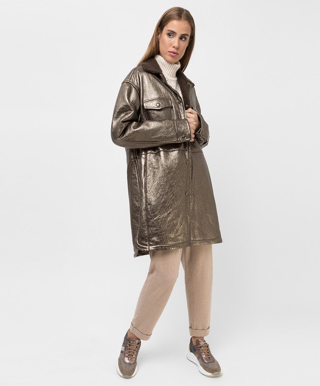 Bronze Sheepskin Coat