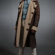 Brown Full Length Sheepskin Coat