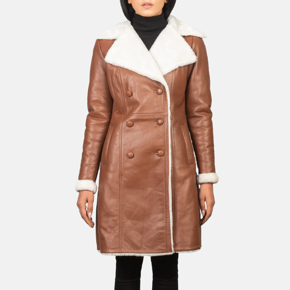Brown Shearling Coat Women’s