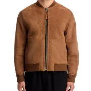 Brown Shearling Jacket Mens