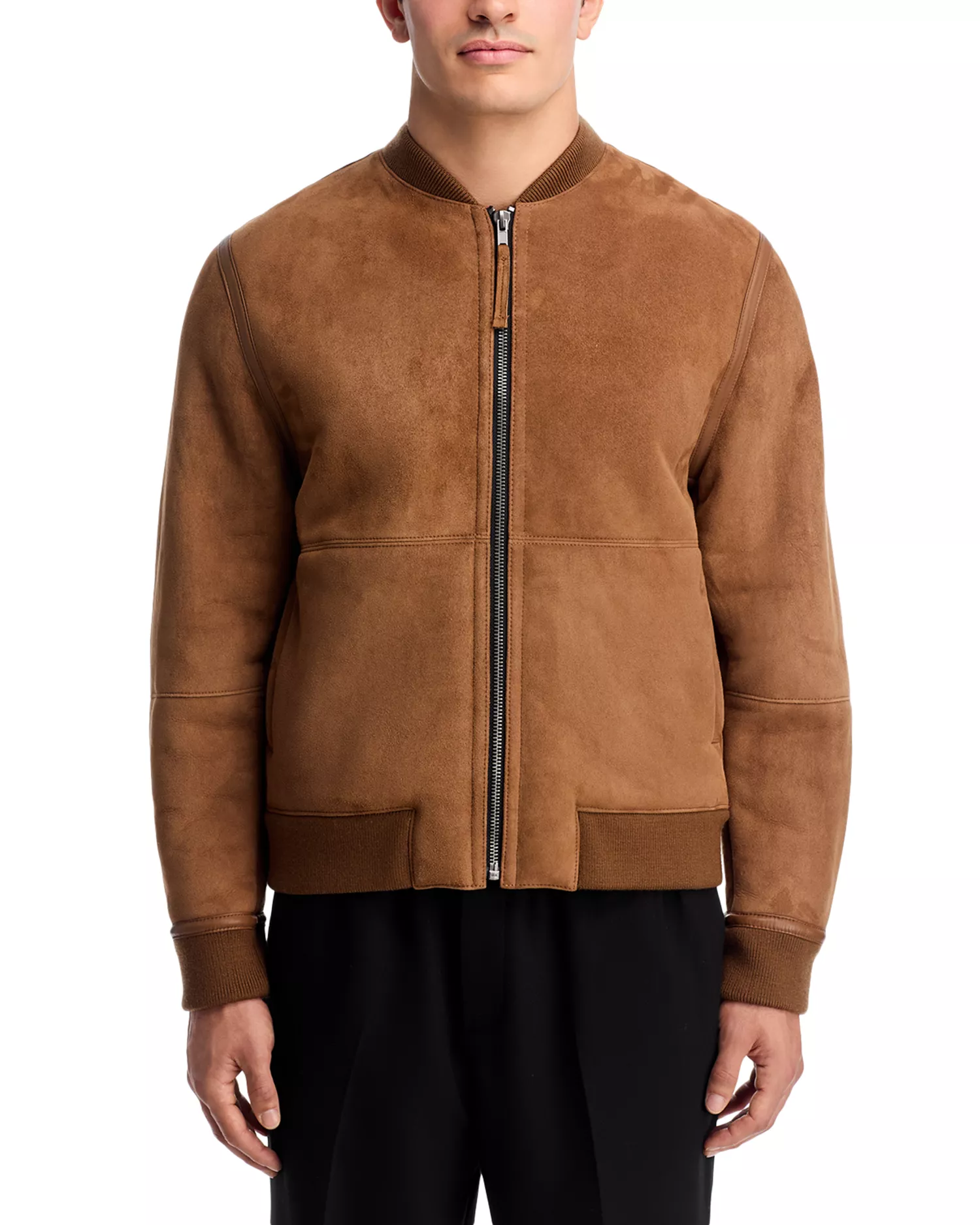 Brown Shearling Jacket Mens